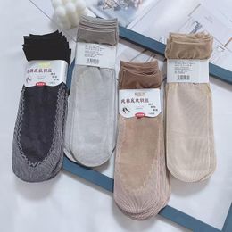 Men's Socks 10 Pairs Of Cotton Bottoming Stockings Wear-resistant Anti-hook Silk Women's Short Non-slip Mid-tube Soc