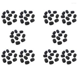 Microphones 200Pcs Microphone Headset Grill Windshield Sponge Foam Black Mic Cover 30Mmx8mm