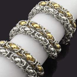 Chains Party Chain Link Stainless Steel Byzantine Men Necklaces Vintage Rock Jewellery Femme 2023 Accessories