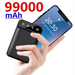 Free Customised LOGO 10000mAh Portable Mini Power Bank LED Digital Display Power Bank External Battery Pack For iPhone 12Pro Xiaomi Huawei