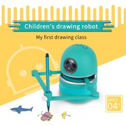 Landzo Quincy Magic Q Robot for Students Learn Drawing Tool Boys Girls Children Educational Toys Toxin2938