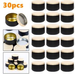 Storage Bottles 30pcs Candle Jar With Lid Practical Round Container Empty Box Pot Cosmetic Skin Care Beauty Samples Tins