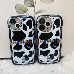 Designer Phone case Cartoon milk print phone iPhone 14 13 12 Pro 11 14 Soft shell anti-drop phone case