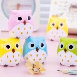 Pencil Sharpeners 10 Pcs Cartoon Pencil Sharpener Cute Animal Student Pencil Sharpeners for Kids School Plastic Stationery Supply 230609