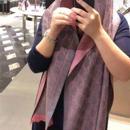 High quality printed long cashmere scarf for women's autumn and winter padded warm Scarves 180 453433