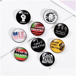 Pins Brooches Black Lives Matter Enamel Pin I Have A Dream Lapel Clothes Bag Jewelry Diy Badge Drop Delivery Dhwj9