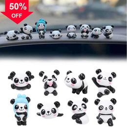 New Cute Panda Car Centre Console Rearview Mirror Decoration Toy Decoration Interior Organiser Auto Accessories