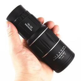 16*52 Monocular Telescope, Manual Focusing Zooming Mobile Phone Monocular Telescope, Anti-fog Prism Phone Telescope Lens For Smartphone