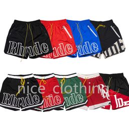 Mens Rhude Shorts Designer Short Pants Womens Sports Sweatpant Summer Beach Gym Fitness Loose Oversize Style Trousers 355