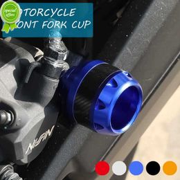 New Motorcycle Frame Slider Front Fork Cup Falling Crush Aluminum Alloy Protector Carbon Fiber for Motorbike Scooter Dirt Bike