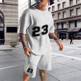 Men's Tracksuits Summer Basketball Clothes Soccer Tracksuit Men's T Shirt Set Short Sleeve Suit Shorts Sportswear Jogging Quality 2 Piece 230609