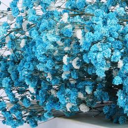 Decorative Flowers 100g Heads Babies Breath Dried Natural Fresh Dry Preserved Gypsophila Wedding Decoration Valentines Day Gift Pampas