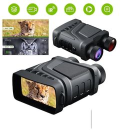 Wiederaufladbares Nachtsichtfernglas 850 nm Infrarot HD 5X Digitalzoom Teleskop Nachtbrille für die Jagd Camping Überwachung