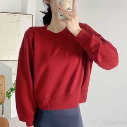 Long Sleeve Loose Sport Tshirt Yoga Lady Perfectly Oversized Bodybuilding Short T-Shirts Casual Exercise Swiftly Tech Full Round Neck Popular