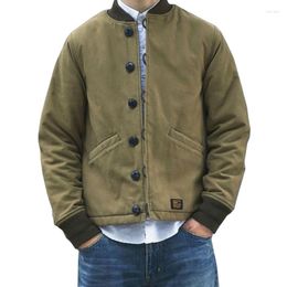 Hunting Jackets Japanese Vintage Army Tac Collar Cotton Coat Men Winter M43 Jacket Thick Outdoor Camping Hiking Combat Cardigan Coats