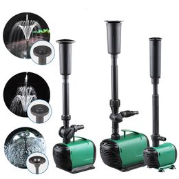 Garden Decorations 8/14/24/55/85W Multi Performance High Power Fountain Water Pump fountain Maker Pond Pool Garden Aquarium Fish Tank Circulate 230609