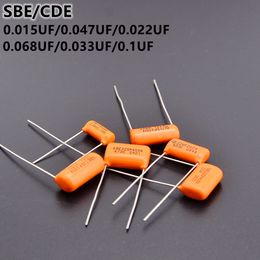 473K/683K/104J/333K SBE/CDE Orange Tone Electric Guitar Bass Capacitor 0.0155UF/0.047UF/0.022UF/0.068UF/0.033UF/0.1UF