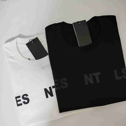 Advanced Version Ess Print t Shirt Men Women 100% Cotton Round Neck Rubber Letter Designer Graphic Excellent Quality 3xl 4xl Clothing Short Sleeve Shirts Tee