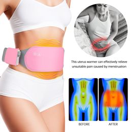 Portable Slim Equipment Menstrual Heating Massage Pad Smart Warm Belt Uterus Relief Waist Pain Cramps For Girls 230609