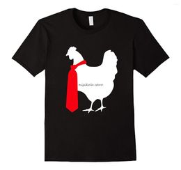 Men's T Shirts Hentai Ecchi Anime T-shirt - Funny Hen Wearing A Tie Gag Men Tops Short Sleeve Fitness Tee