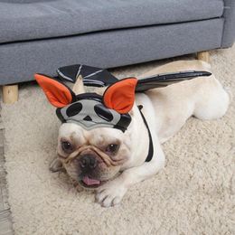 Cat Costumes Pet Headgear Polyester Dog Headwear Eye-catching Enhance Atmosphere Great Halloween Bat Wings Hat Cap Decoration