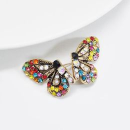 Stud Earrings Cute Crystal Butterfly For Women Girl Sweet Rhinestone Insect Earring Pendientes Holiday Party Jewelry Gift