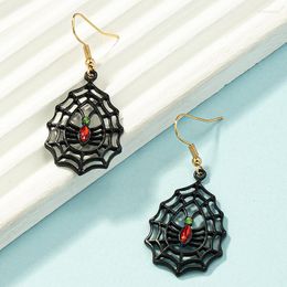 Dangle Earrings 2023 Fashion Personality Halloween Retro Spider Pendant For Women Punk Exaggerated Ear Jewellery