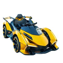 Children's Electric Roadster Four-wheeled with Light Riding Outdoor Toys Cool Baby Car Kids' Ride on Cars Vehicles for Adults