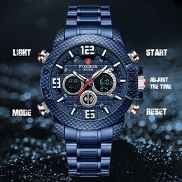 Lige Brand box Carbon Fibre Case Sport Mens Watches Top Luxury Quartz Wristwatch for Men Military Waterproof Digital Clock 230605