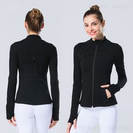 new womens yoga long sleeves jacket solid color nude sports shaping waist tight fitness loose jogging sportswear fitness jacket sport jacketP7BI