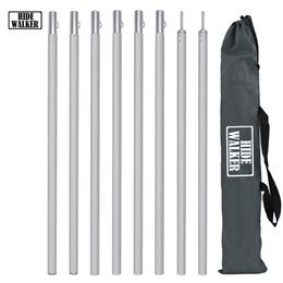 Outdoor Gadgets Adjustable Tarp Poles Aluminium Awning Support Pole with Storage Bag Lightweight Support Rods for Camping Awning Rod Holder 230609