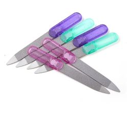 Wholesale Double Sided Stainless steel Nail File Manicure Pedicure Finger Toe Nails Files