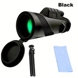 50x 60 Monocular Telescope, HD Zoom Monocular, Portable Waterproof Fogproof With Tripod For Bird Watching Hunting Travelling Wildlife Secenery