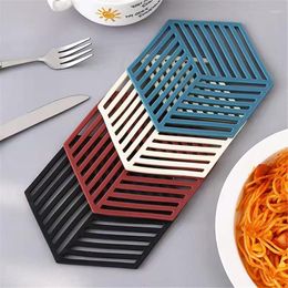 Table Mats Placemats For Tables Nordic Creative Kitchen Cups Bowls Plates Hollowed-out Japanese-style Silicone Heat-resistant
