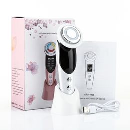 Face Care Devices 7 in 1 Micro Current Lifting Device Vibration LED Skin Rejuvenation Wrinkle Remover AntiAging Massager Beauty 230609