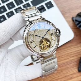 Carier oversized Mens Diamond Watch 45mm clean factory dial Unique cutout diamond set dial Classic fish eyes design Super crystal mirror automatic machinery Very be