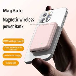 Free Customized LOGO 10000mAh Mini Magnetic Power Banks Wireless Fast Charging External Battery Portable Large Capacity Charger for iPhone12 13