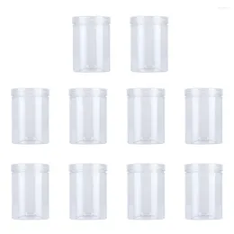 Storage Bottles 10 Pcs Food Container Containers Lids Tank Plastic Jars Tea Sealed Candy