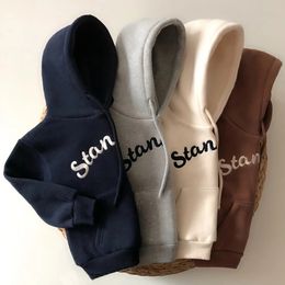 Clothing Sets MILANCEL Kids Hoodies Fashion Boys Sweatshirts Letter Embroidery Girls Clothes 230609