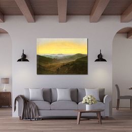 Artwork on Canvas Landscape Caspar David Friedrich Oil Painting Reproduction Classical Landscape Hand Painted