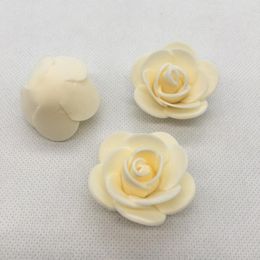 Decorative Flowers 500Pcs PE Foam Rose Heads Artificial For Wedding Table Home Wreath Valentines Day DIY Gifts 3.5cm