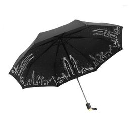 Umbrellas Scenic Folding Fully-automatic Umbrella Rain Auto 8K Parasol Big Windproof For Men Women