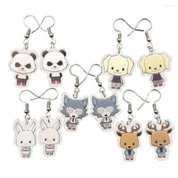 Dangle Earrings 5 In 1 Acrylic Cute Animal Exquisite Kawaii Anime BEASTARS Drop Ear Pendants Eardrop Cosplay Jewellery Female Gift