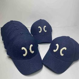 Baseball Hat Autumn and Winter New Fashion Cowboy Men's and Women's Same Letter Paste Cloth Embroidered Arc De Triomphe