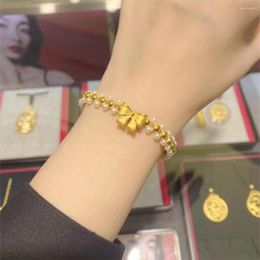 Charm Bracelets Bow Female Fairy Tale Princess Bracelet Hand-woven Jewellery To Send Birthday Gifts Girlfriends Cute Sweet
