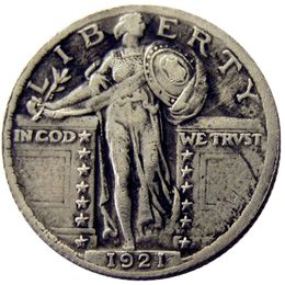 US 1921 Standing Liberty Quarter Dollars Silver Plated Copy Coin