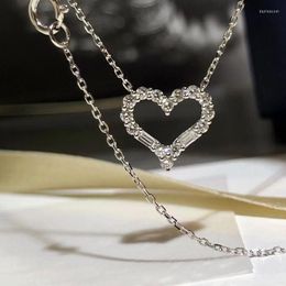 Pendant Necklaces CAOSHI Exquisite Heart Shape For Women Luxury Style Bright Crystal Stone Accessories Daily Collocation Fashion Jewelry