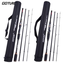 Boat Fishing Rods Goture Xceed 4 Setions Travel Rod With Fuji Guide Ring Carbon Fibre 1.98 3.6M Spinning Casting Lure For Carp 230609