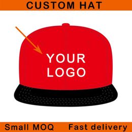 Custom baseball hat small MOQ order flat brim full close fitted 3D fashion embroidery trucker basketball football golf tennis spor229P