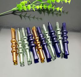 Glass Pipes Smoking Manufacture Hand-blown hookah 3 bubble glass suction nozzles